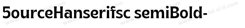 5ourceHanserifsc semiBold字体转换
